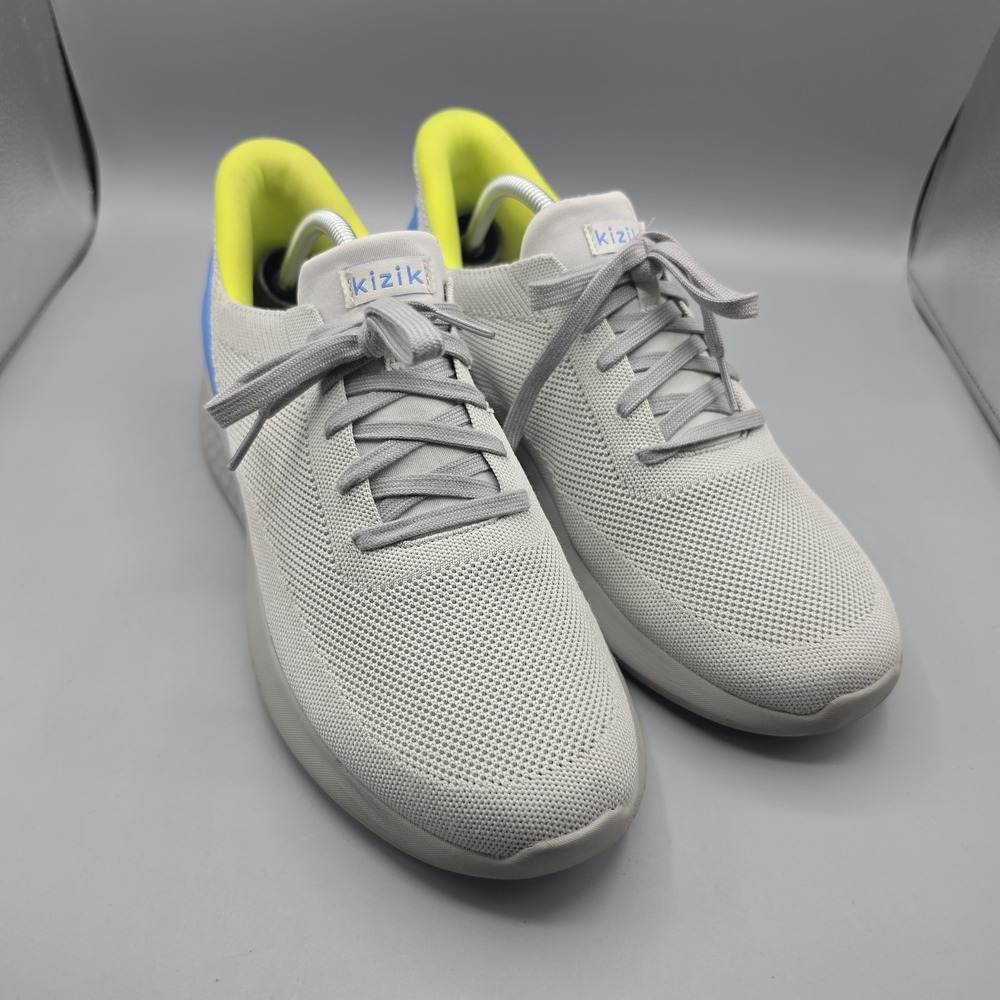 Kizik Athens Shoes Mens 10.5 Gray Mesh Slip On Sneakers Walking Womens 12